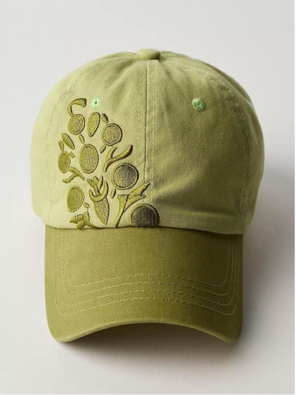 New🌟Free People-Big Buti Baseball Cap-Green